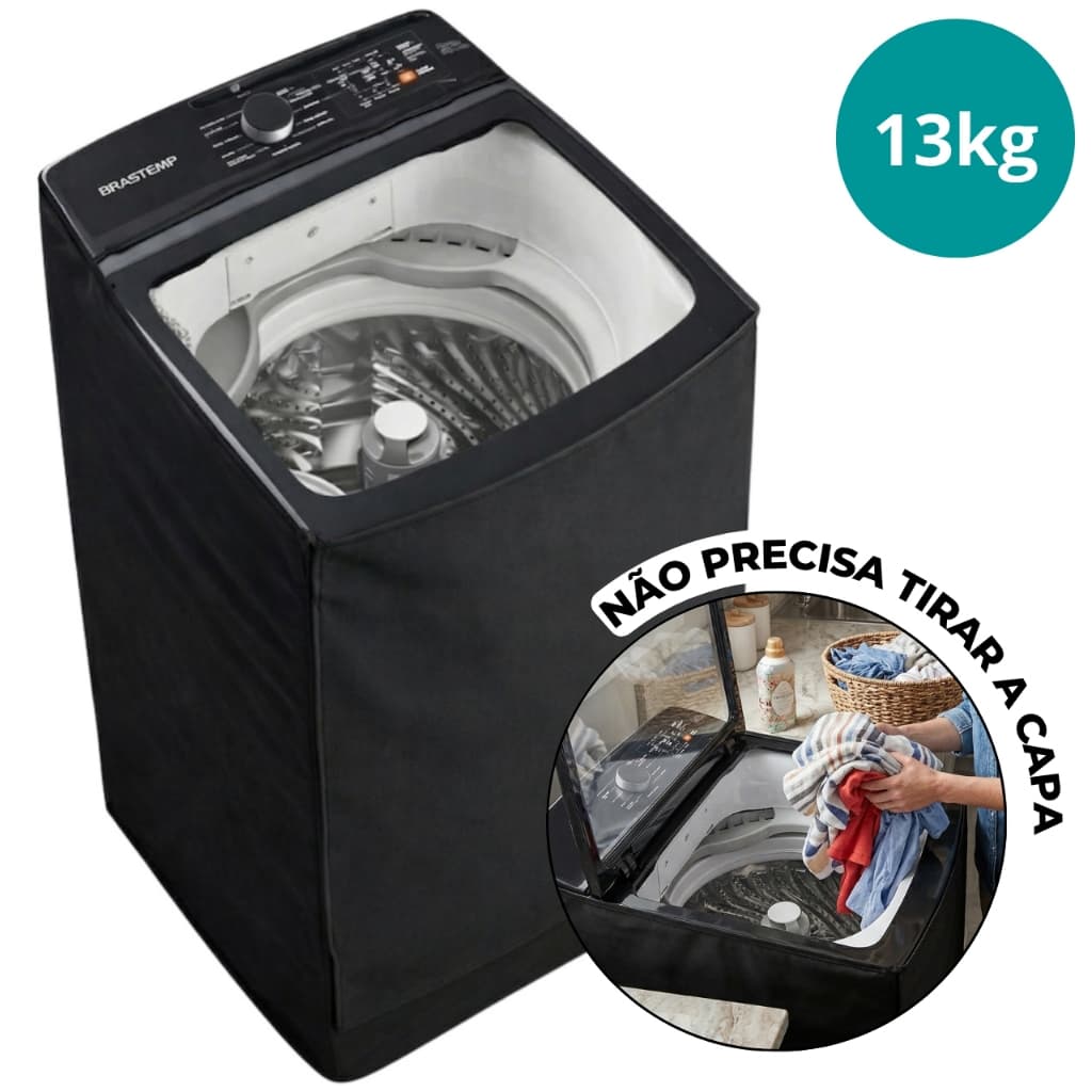 Capa Impermeavel Protetora Maquina Lavar Roupas Brastemp bwk 13Kg