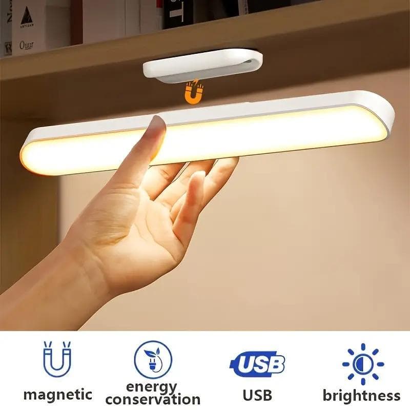 Luminária LED de Proteção para os Olhos Luz de Leitura para Estudantes Carregamento USB Magnético.