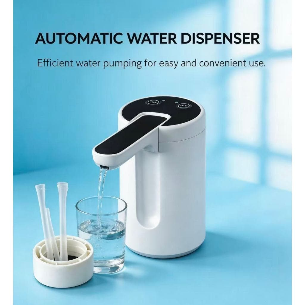 Bebedouro de Água Elétrica Recarregável USB para Galão de 5 a 20 Litros