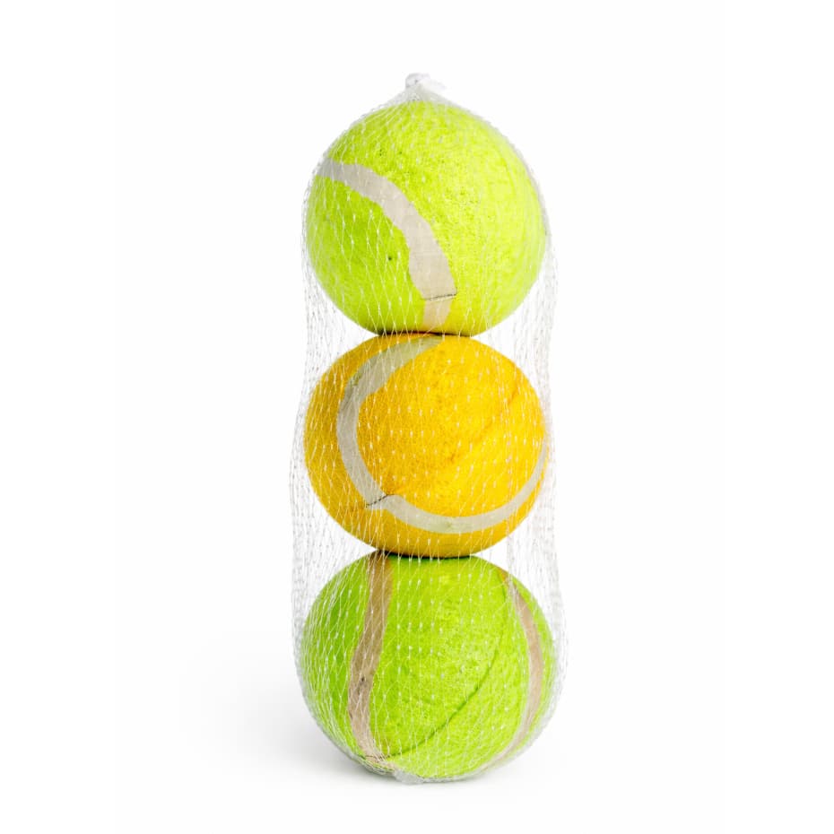 Kit 3 bolas de tênis resistentes para cachorro