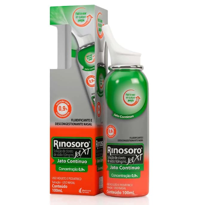 Rinosoro Jet XT 9,0mg/ml Descongestionante Spray 100ml Solução