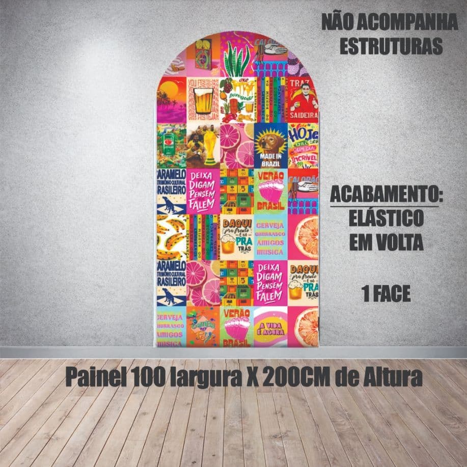 Painel Lateral Brasilidade Lambe Lambe Buteco 1 Face