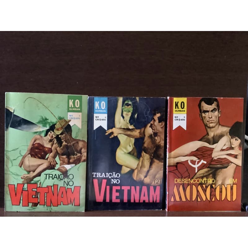 Livros Coleção Assunto Secreto: Traição no Vietnam 1 e 2 e Desencontro em Moscou