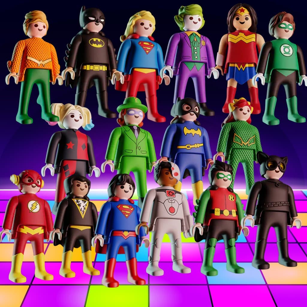 Brinquedo colecionável Surpresas Kinder Ovo DC Comics Playmobil 2026