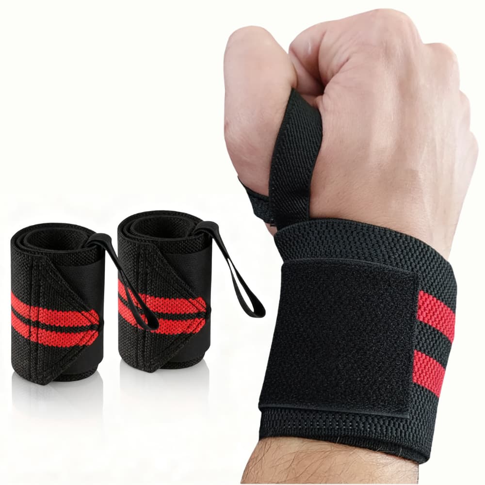 Par Munhequeira Profissional Tomovi Musculação Crossfit Lpo Protetor Punho Velcro