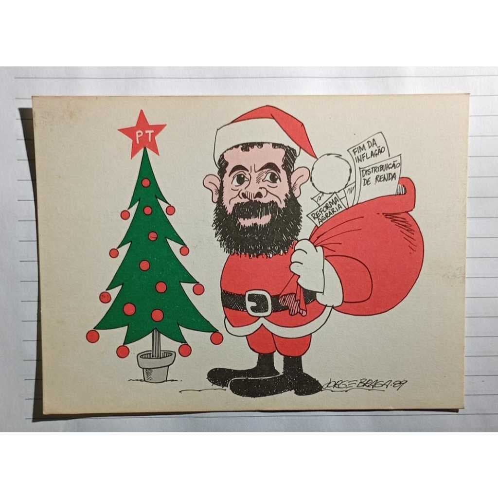 Cartão Postal Político – Lula Presidente (PT), por Jorge Braga – Natal 1989