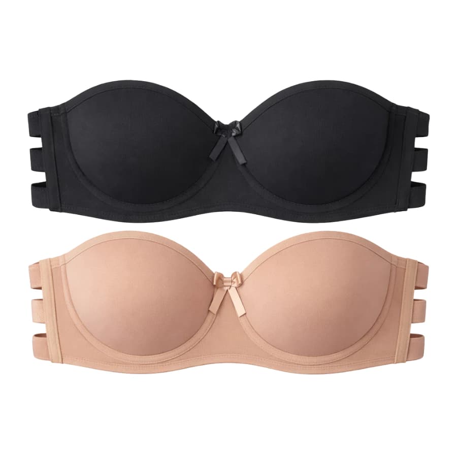 Kit Sutiã TOMARA que CAIA 3 Tiras Detalhes Com Bojo Não Marca Push Up Promoção ou 1 Peça