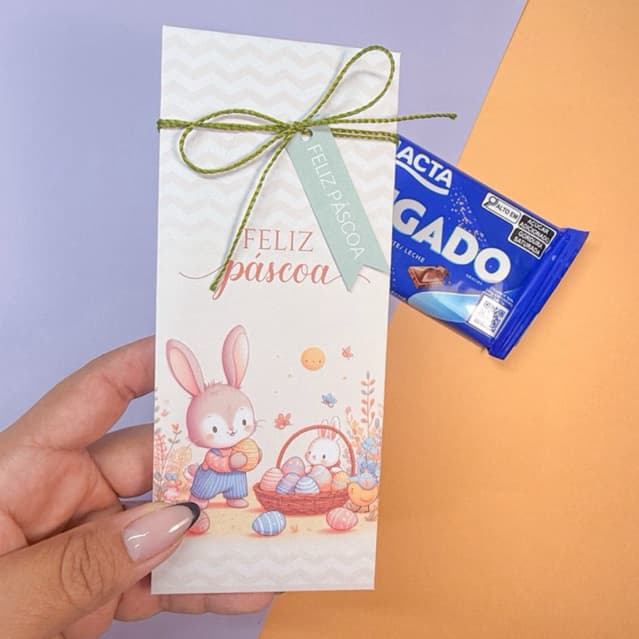 5/10/20/30/40 PORTA BARRA DE CHOCOLATE PÁSCOA - CAIXA PARA BARRA DE CHOCOLATE PÁSCOA - CAIXINHA PÁSCOA ARTESANAL