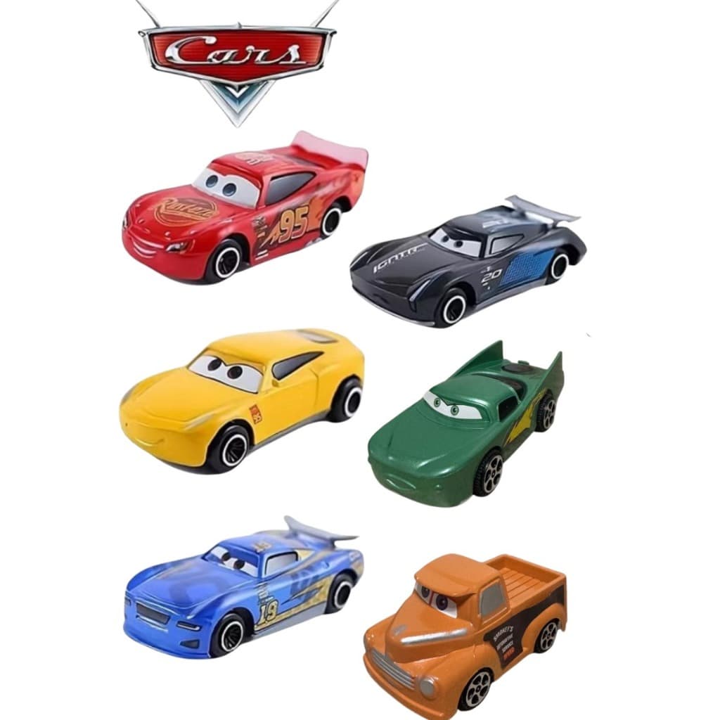 Kit Carrinhos Coleção Carros Relâmpago Mc Queen Brinquedo Infantil  Prenda Lembrancinha  Aniversário