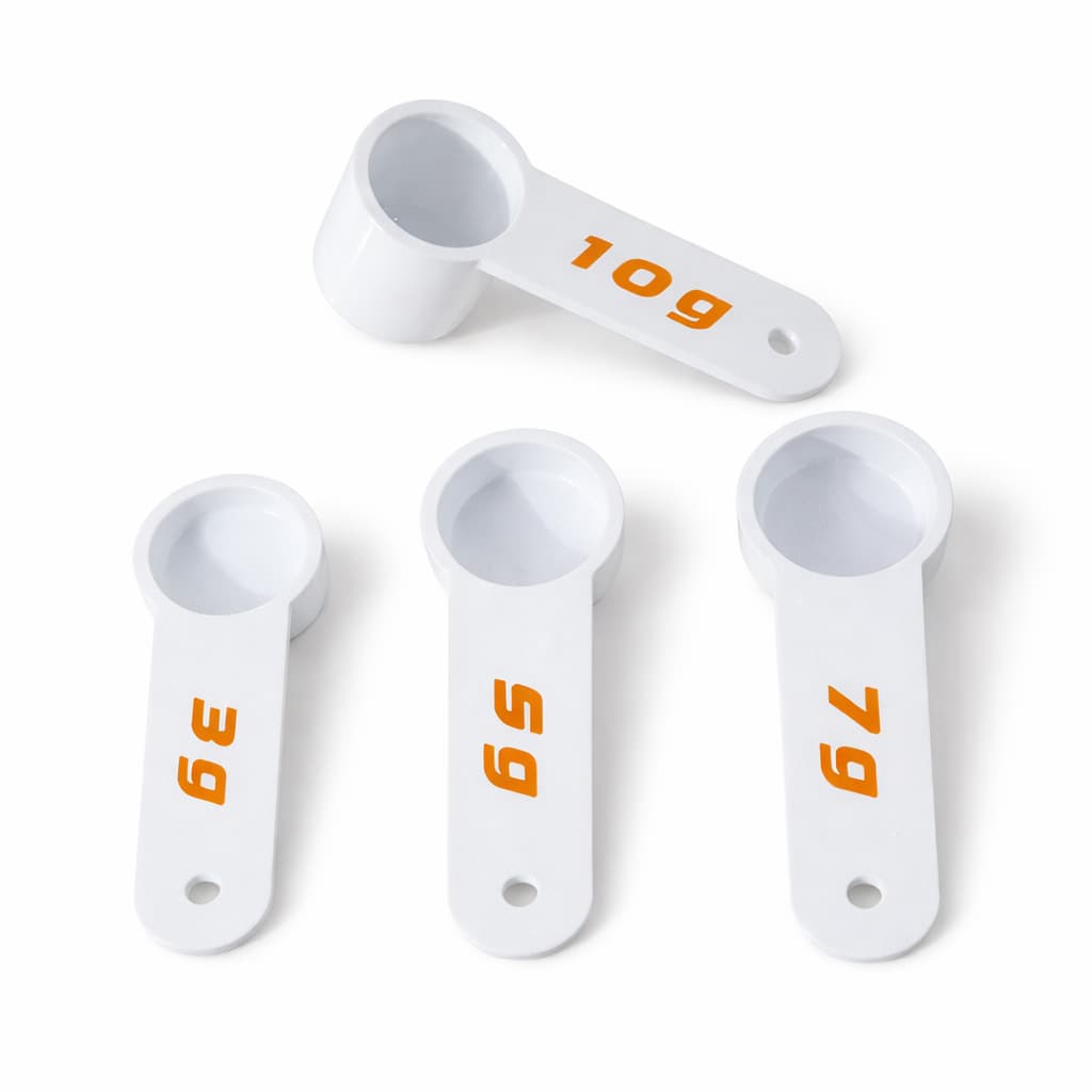 Kit Medidor Scoop 3g 5g 7g 10g Colher Dosadora Plástica Várias Medidas