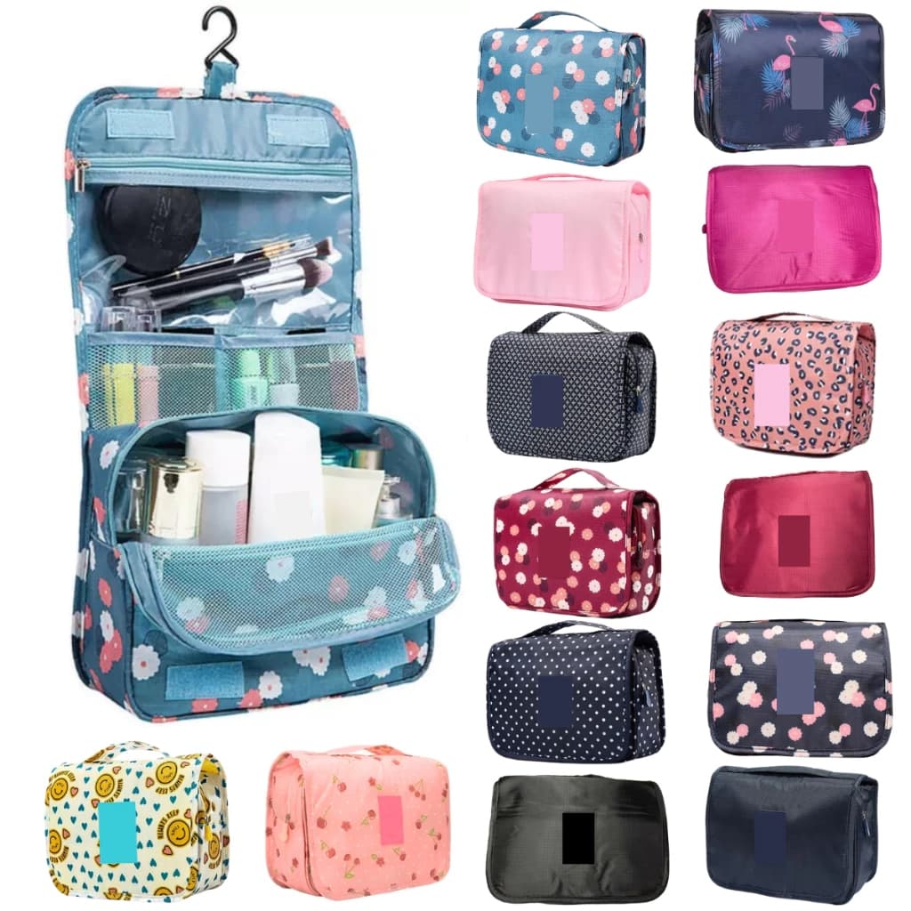 Necessaire de Viagem com Gancho para Pendurar, Grande Capacidade, Organizador Multifuncional