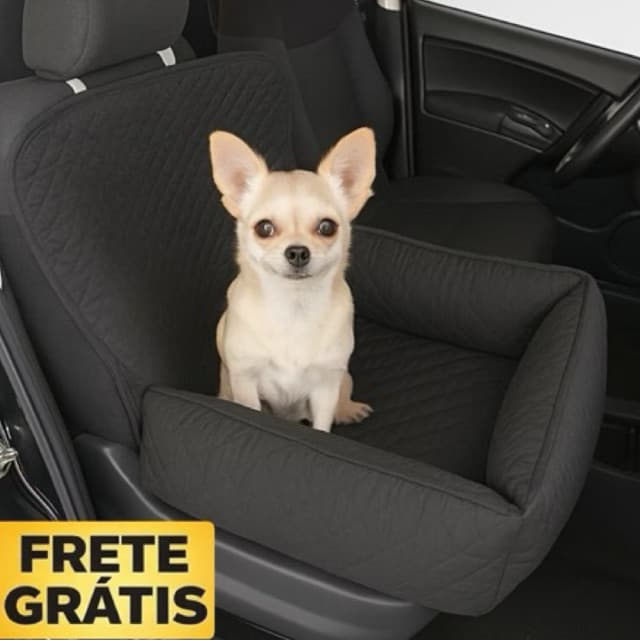 Assento Protetor Pet Pequeno Banco Dianteiro de Carro Modelo Caminha Impermeável e Fácil Lavagem