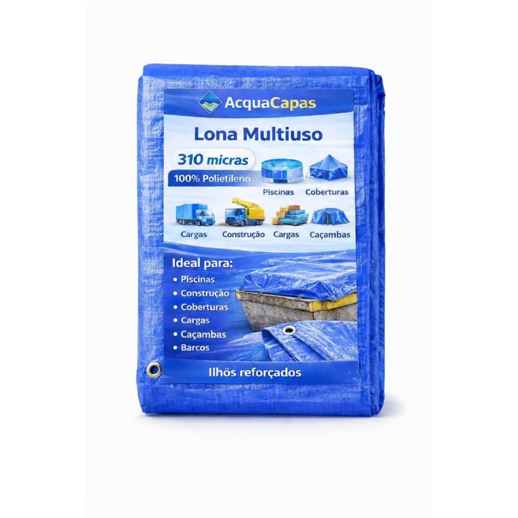 Lona Polietileno 3x2 Forte Leve E Grossa 300 Micras Multiuso Impermeável