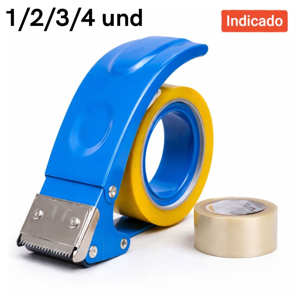 Aplicador de Fita Adesiva Metal Durex 50mm Caixas Dispenser Manual Empacotamento Eccomerce Novo