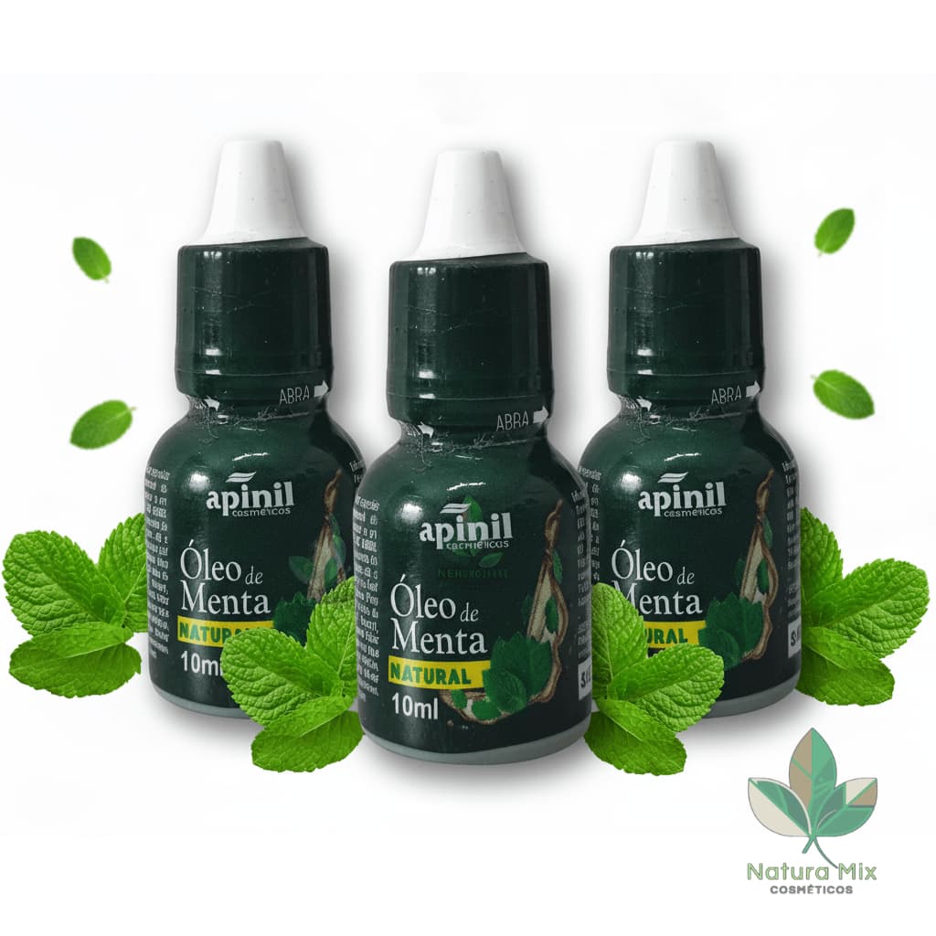 Óleo de Menta 10ml Apinil, Refresca, Mentol, Congestão KIT ATÉ 3 UN