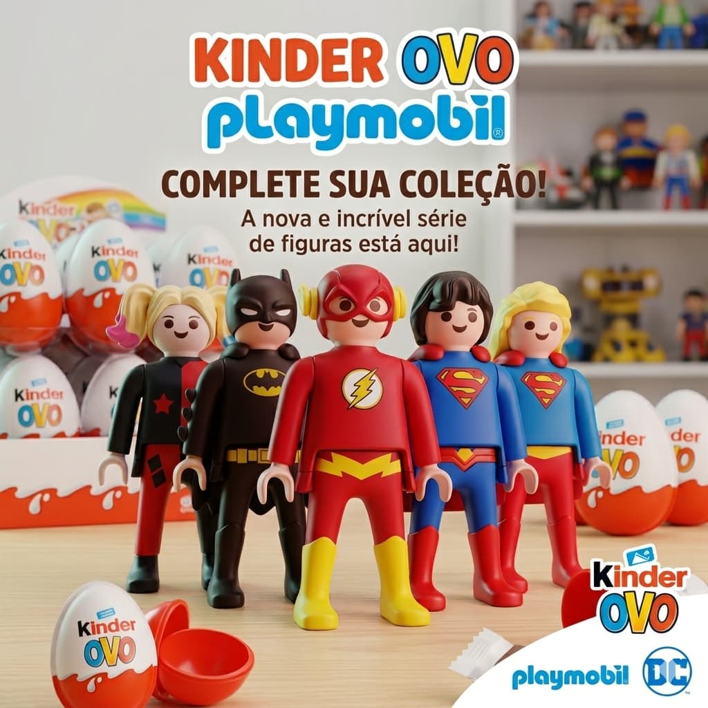 Complete sua coleção - Kinder ovo DC Playmobil