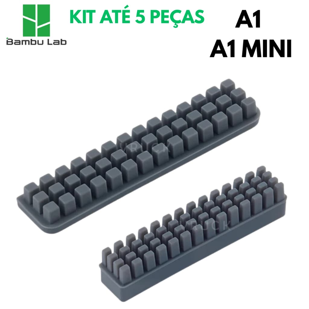 Kit Até 5 Escova Bico Bambu Lab A1 e A1 Mini Limpeza Bico Filamento Impressora 3D Manutenção
