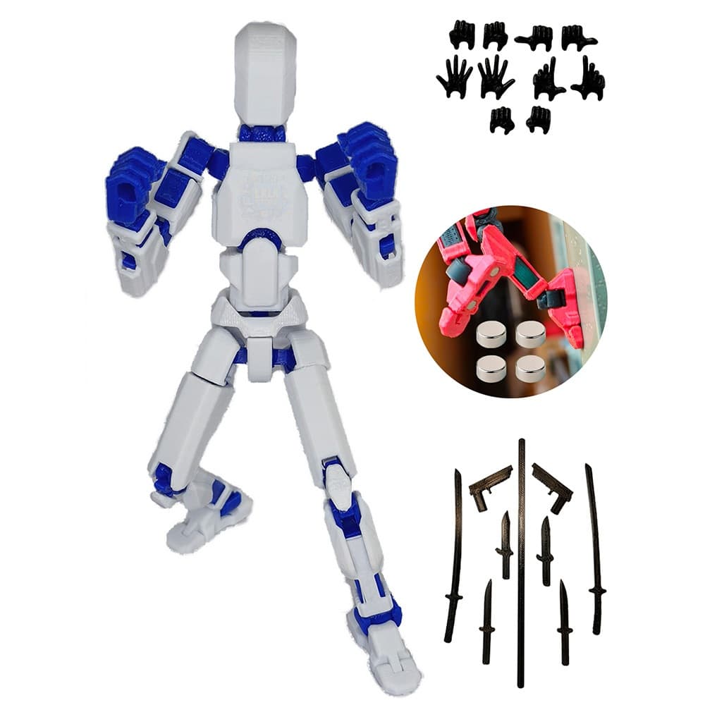 Boneco Articulado Dummy 13 Com Imã Acessórios Infantil Colecao Brinquedo Boneco De Montar Presente