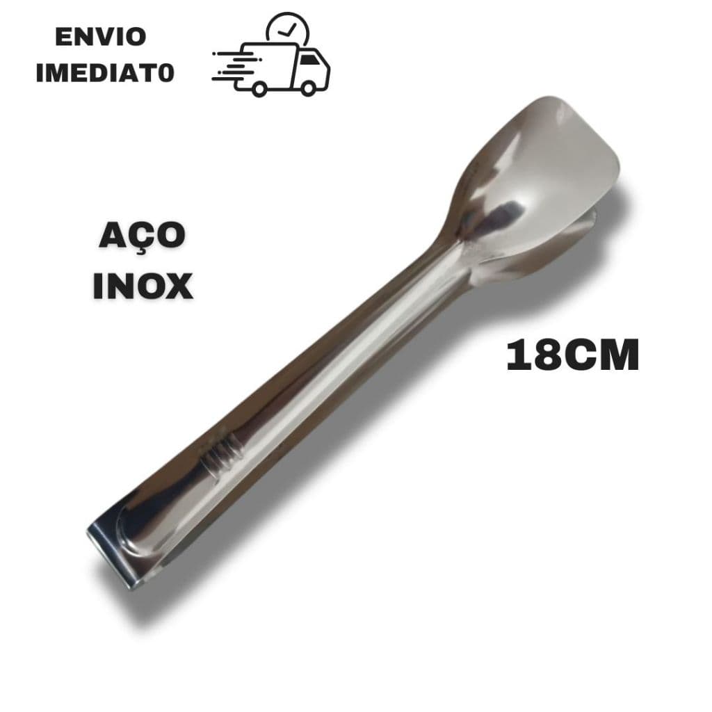 Pegador Inox Universal 18cm para Frios Doces Gelo Salgados Lanches Utensílio Cozinha Original