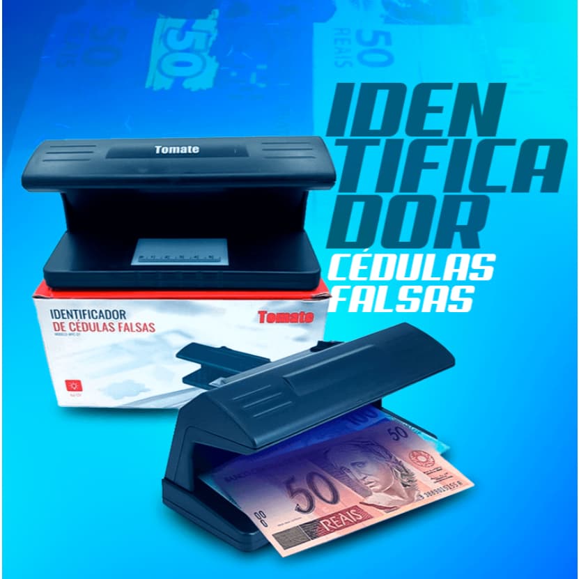 Identificador Detector Cédulas Dinheiro Falsos Identificador Detector Cédulas Dinheiro Falsos