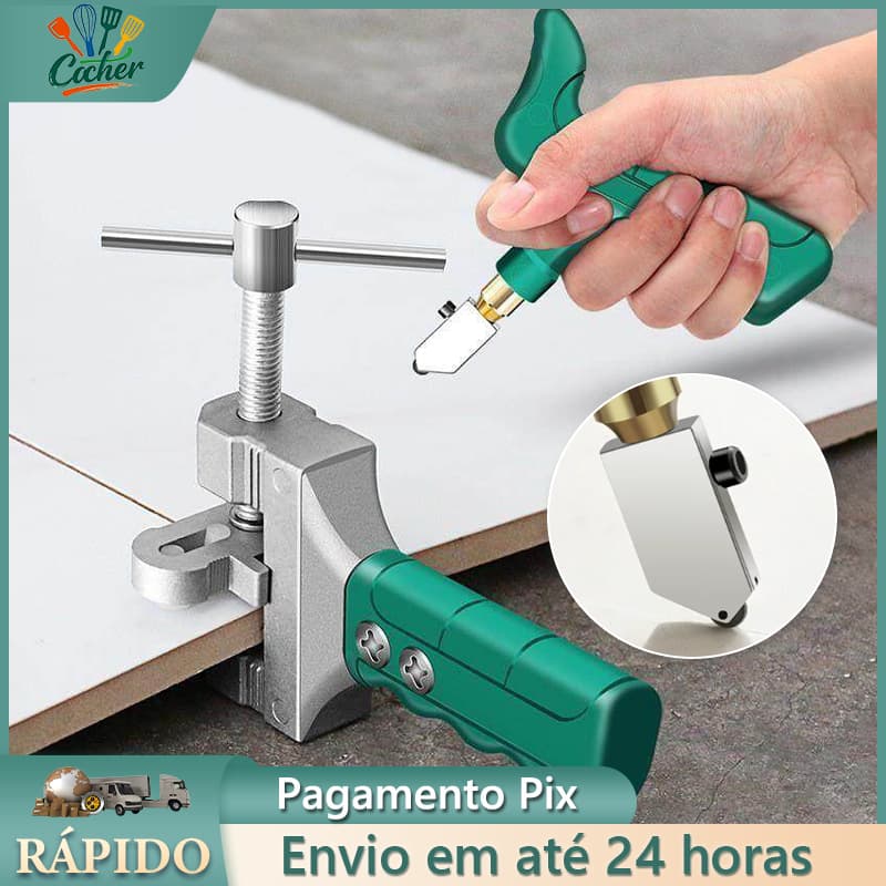 Riscador Manual Cortar Vidro Cerâmica Telha Piso Porcelanato