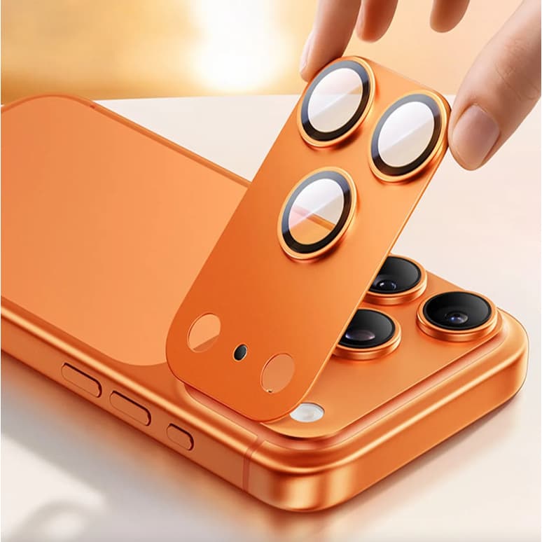 Protetor De Lente Compatível Com iPhone 17 Pro e 17 Pro Max Película De Câmera Em Alumínio