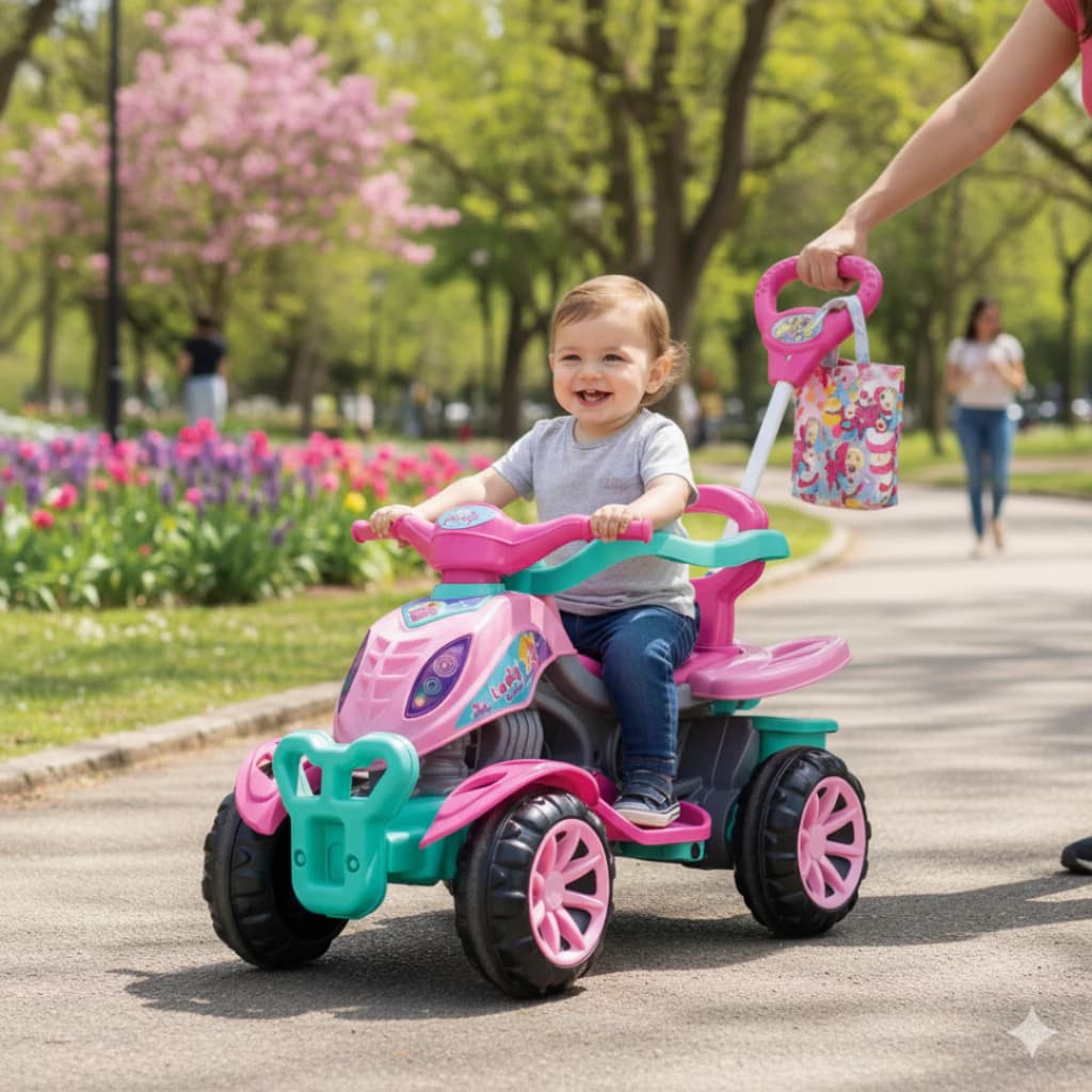 Carrinho de Passeio e Pedal Maral Quadriciclo Lady Star 30kg