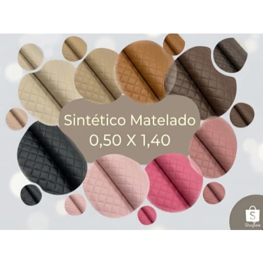 Couro Sintético Matelado 0,50x1,40m - Ideal para Artesanato e Costura Criativa
