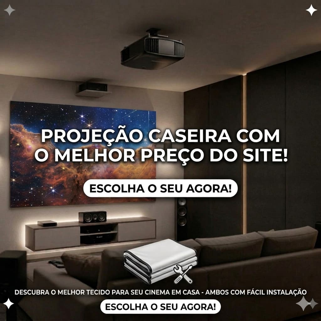 Tecido para Projeção de Tela Dry Fit 2 metros x 1,80mt Projetor