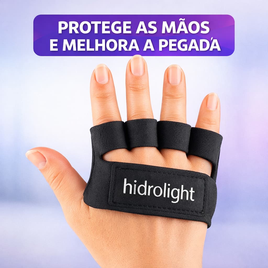 Mini Luva Grip Hidrolight Neoprene Academia Musculação Crossfit Halteres Antiderrapante Proteção Par