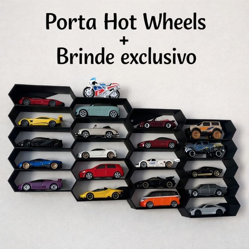 Porta Hot Weels Para 10 carrinhos Expositor Para Hot Weels
