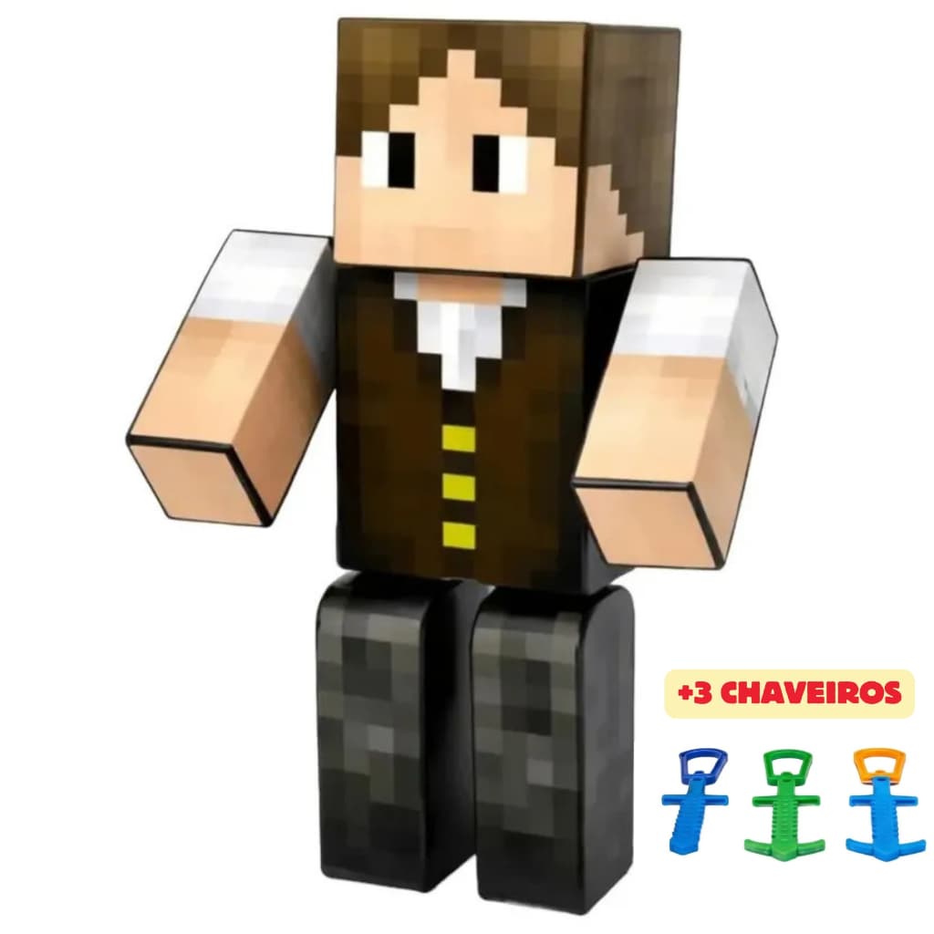 Boneco Articulado JazzGhost 25cm Gamer Youtuber Algazarra