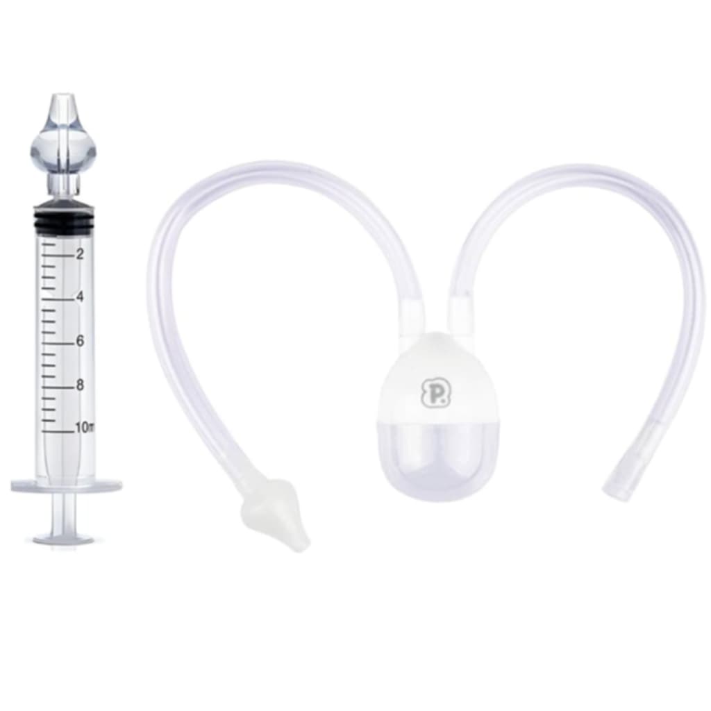 Kit 01 Aspirador nasal e 01 seringa lavagem nasal Limpeza Higiene