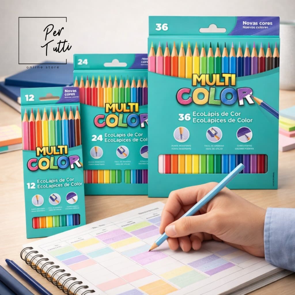 Lápis De Cor da Faber Castell 12 Cores 24 Cores e 36 Cores