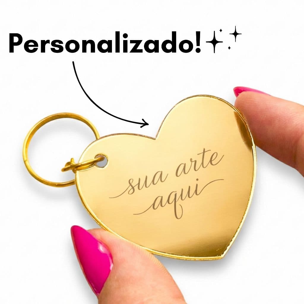 20-100un Chaveiro Personalizado Logo Frase para Brinde Acrílico Espelhado Lembrancinha Mimo Cliente