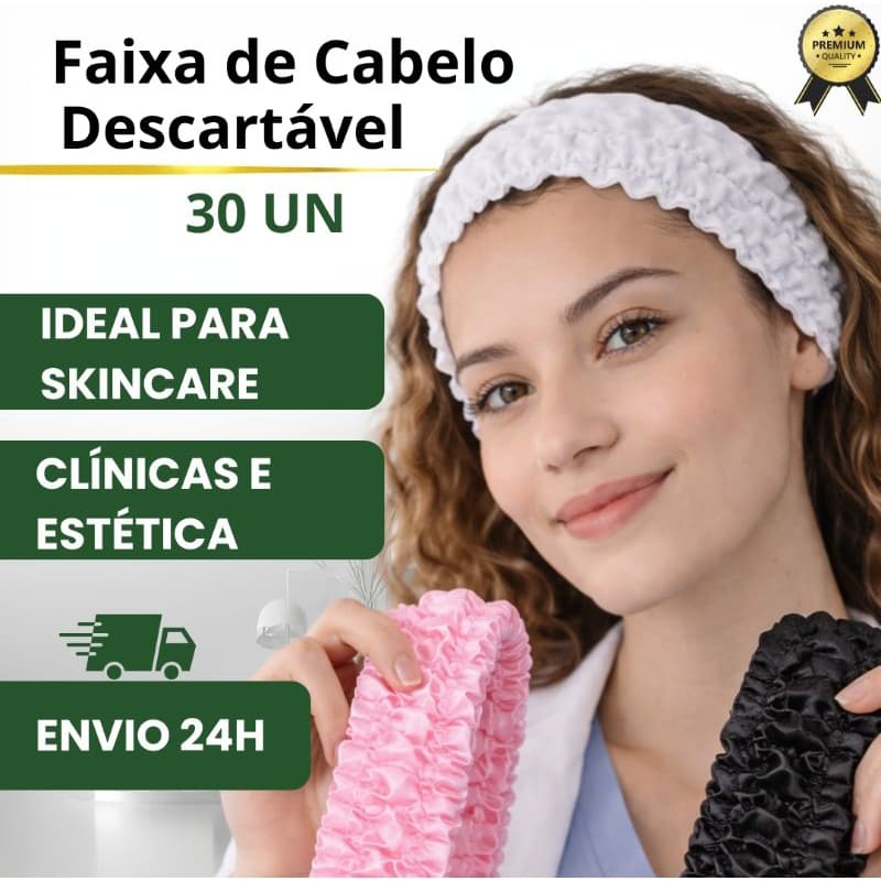 Kit Faixa para Cabelo Descartável