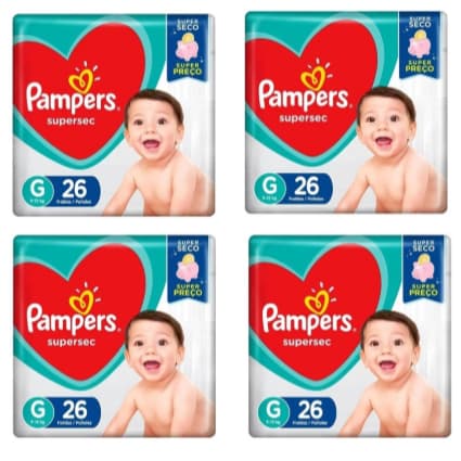 Kit Fraldas Pampers Supersec G