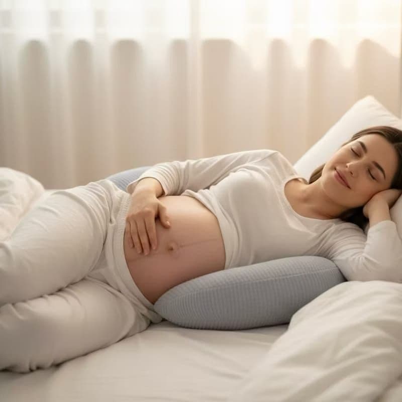 Almofada Para Grávida com Tecido Fofinho Ajustavél Aveludado