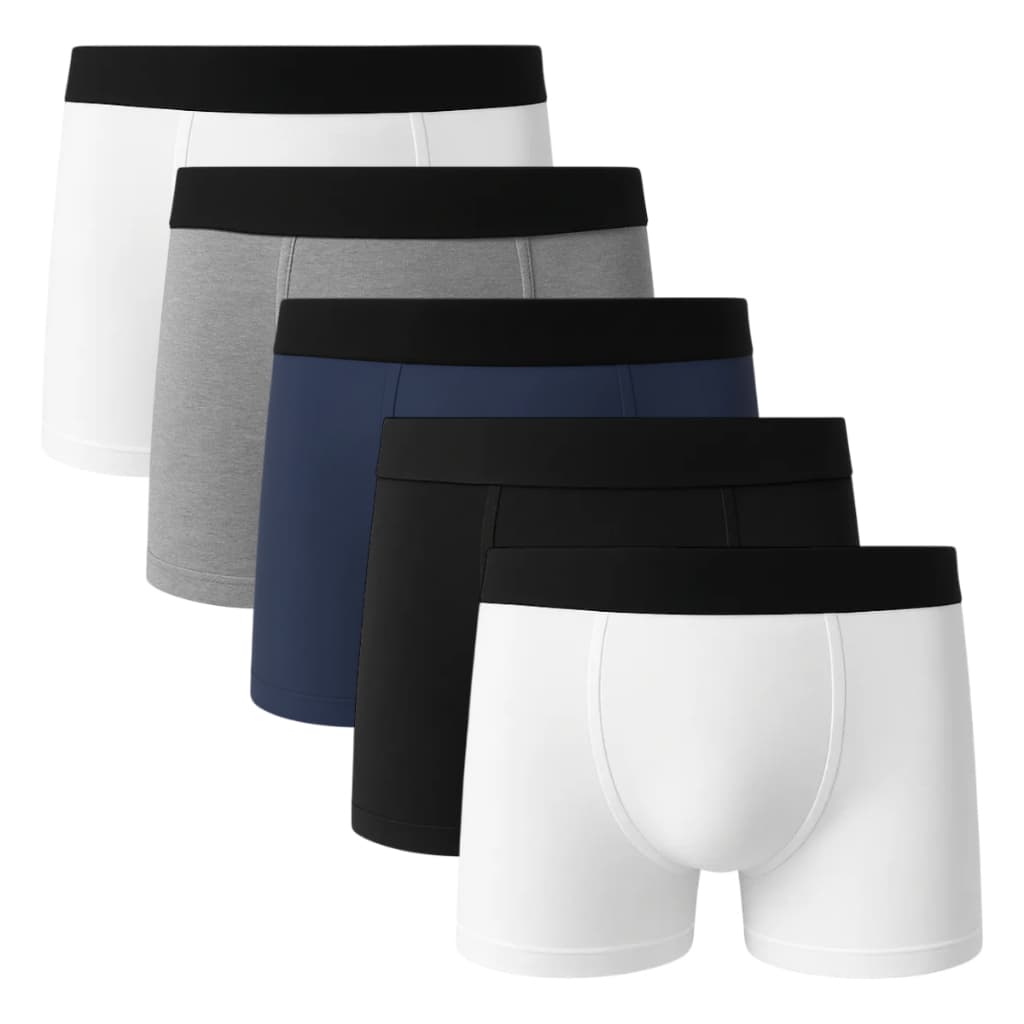 Kit 5 Cuecas Boxer Algodão Cotton Masculina Confortável Sortida C5