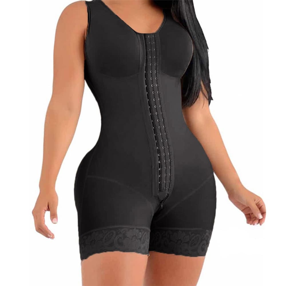 Cinta Modeladora Feminina body shape macaquinho de corpo Cirurgia Plástica De perninha Com abertura