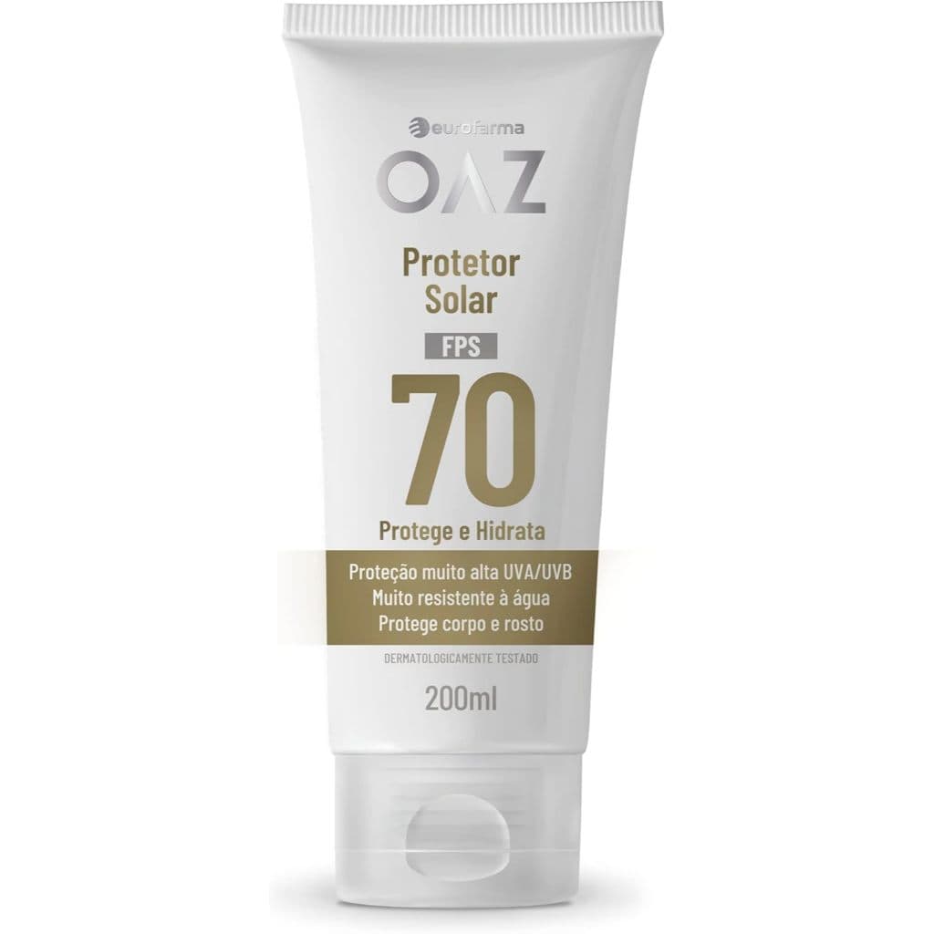 PROTETOR SOLAR OAZ FPS70 200ML PROTEGE E HIDRATA
