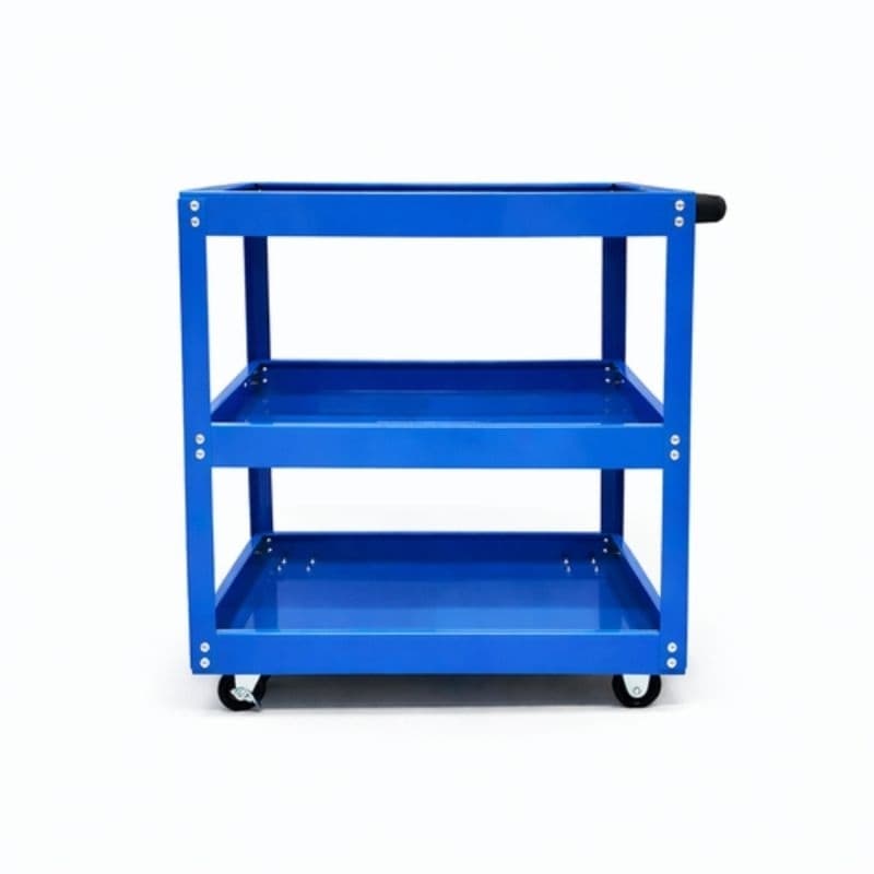 Carrinho Para Ferramentas 4 Rodas Suporta 150Kg Aço 3 Bandejas Para Armazenamento Marca Brin7