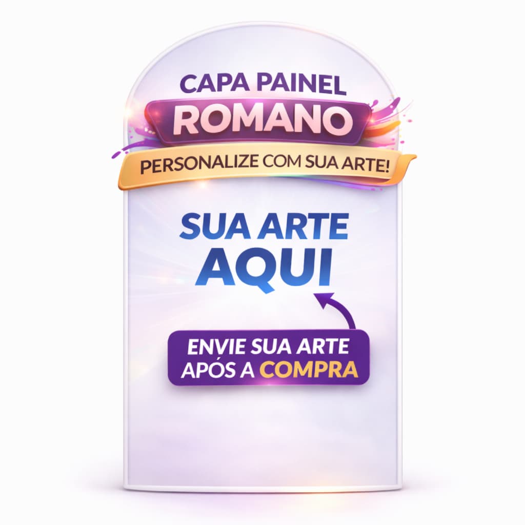 Capa Painel Romano Veste Fácil Com Sua Arte Tecido Dryfit com Elástico Festa Decorativa Enviar arte após compra