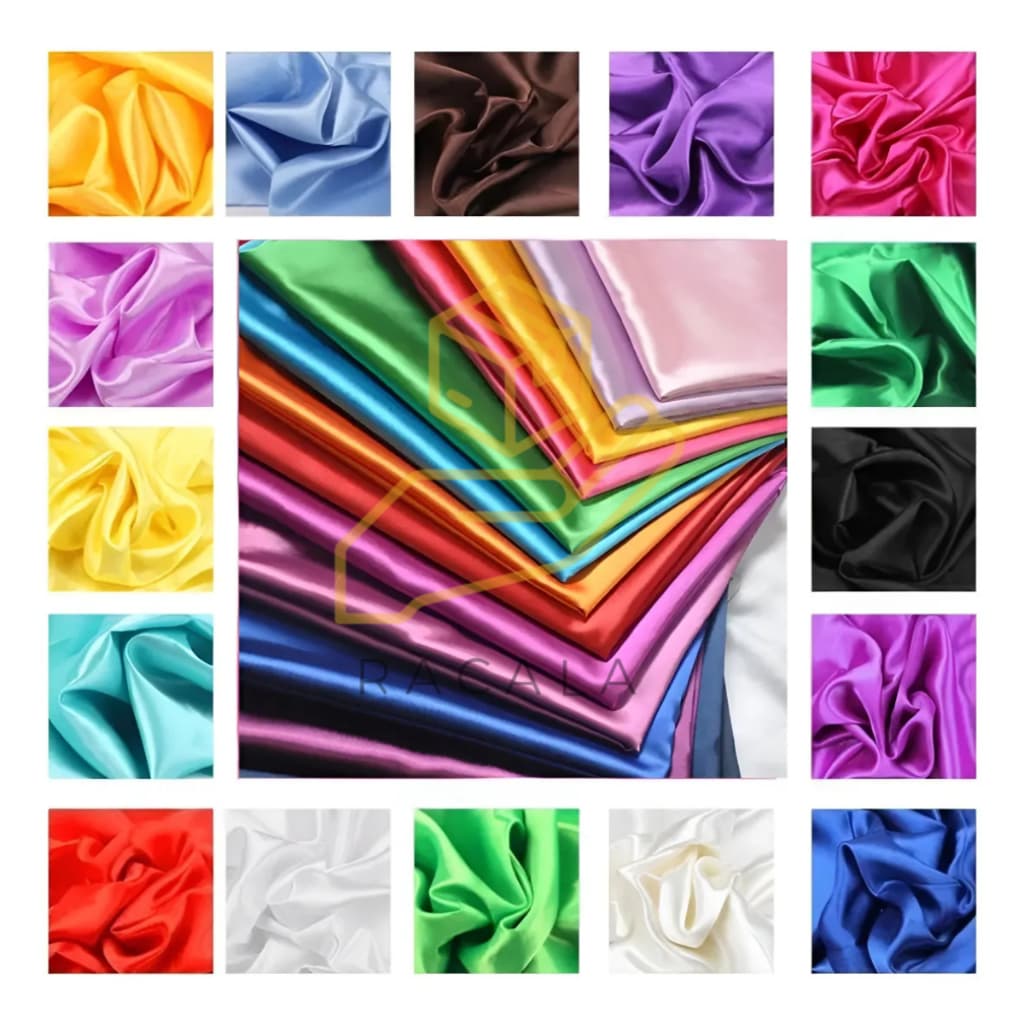 5m Tecido Cetim Charmousse Premium Sem Lycra - Varias Cores