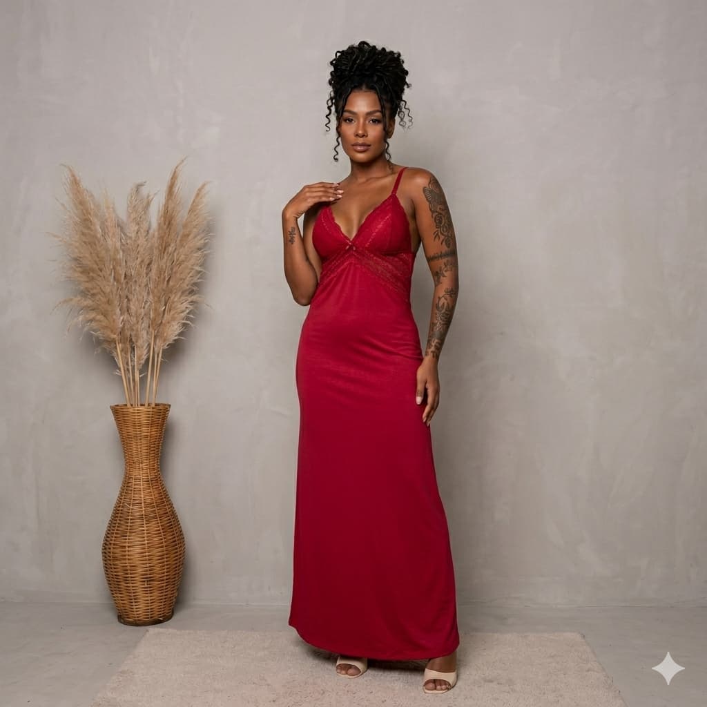 Camisola Longa Feminina Premium Elegante Confortável