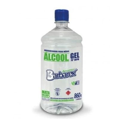 Álcool Gel 70º INPM Aloe Vera Barbarex 860g