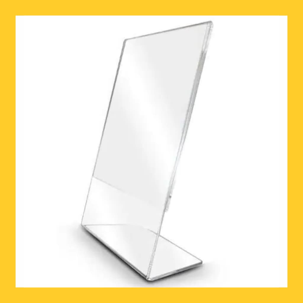 Display Acrílico Transparente 10x15 A6 Para Mesa e Balcão