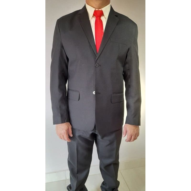 Terno Oxford Preto Slim
