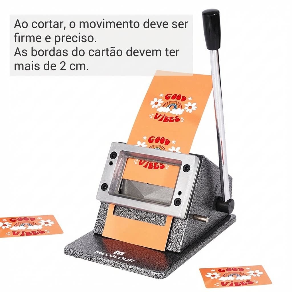 Máquina de Corte de Cartões de PVC 86 x 54 mm, Ferramenta de Corte Manual para Cartões de Visita