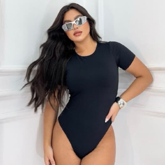 Body Feminino Manga Curta Suplex Premium Justo E Confortavel Alta Tendencia Moda Feminina